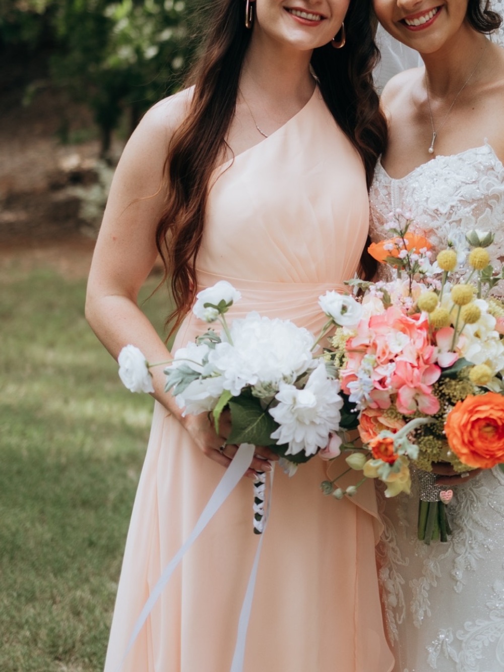 JJ’s House Peach Fuzz Bridesmaid Dress
